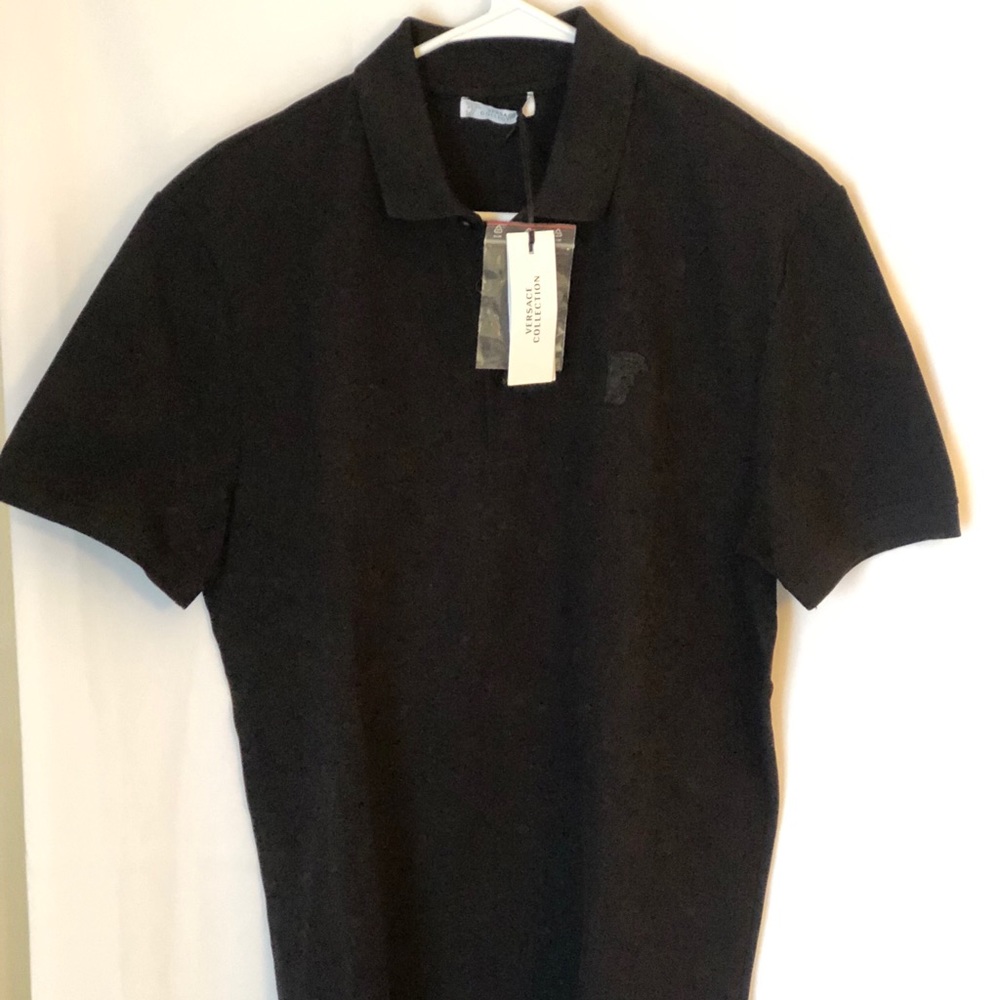 Men’s Black Versace Polo sz xl